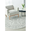 Verona 1423 Grey Vine Patterned Modern Round Rug - Rugs Of Beauty - 2