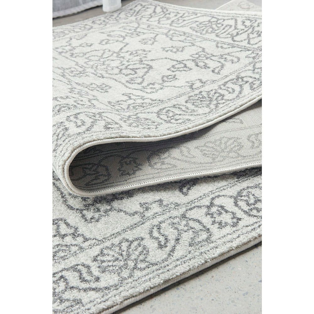 Verona 1423 Grey Vine Patterned Modern Runner Rug - Rugs Of Beauty - 4