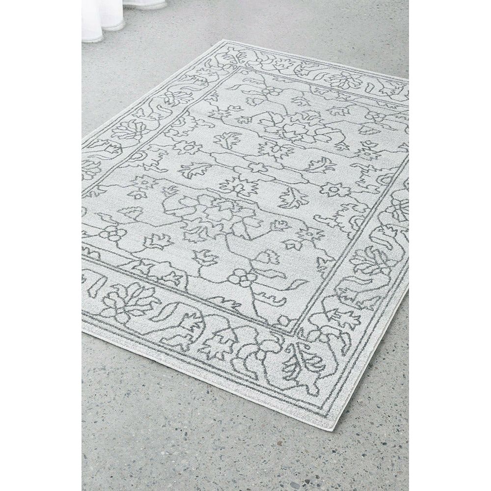 Verona 1423 Grey Vine Patterned Modern Rug - Rugs Of Beauty - 3