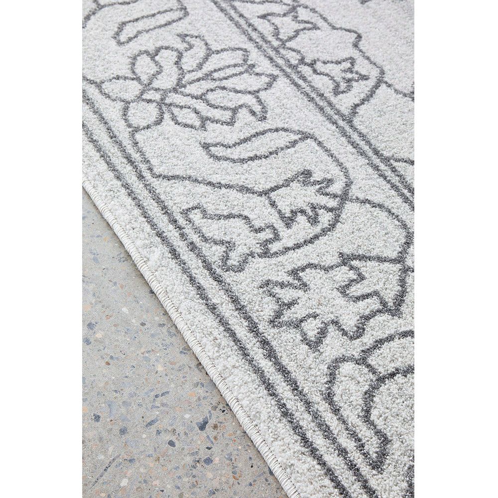 Verona 1423 Grey Vine Patterned Modern Rug - Rugs Of Beauty - 4