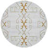 Verona 1424 Gold Modern Round Rug - Rugs Of Beauty - 1