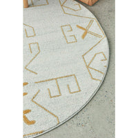 Verona 1424 Gold Modern Round Rug - Rugs Of Beauty - 3