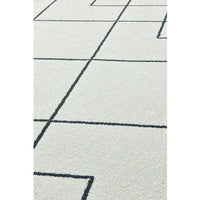 Verona 1426 Cream Black Geometric Pattern Modern Round Rug - Rugs Of Beauty - 5