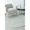 Verona 1427 Cream Grey Geometric Pattern Modern Round Rug - Rugs Of Beauty - 2