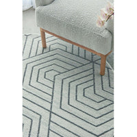Verona 1427 Cream Grey Geometric Pattern Modern Round Rug - Rugs Of Beauty - 4