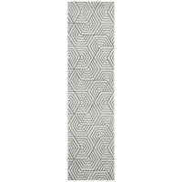 Verona 1427 Cream Grey Geometric Pattern Modern Runner Rug - Rugs Of Beauty - 1