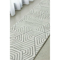 Verona 1427 Cream Grey Geometric Pattern Modern Runner Rug - Rugs Of Beauty - 3