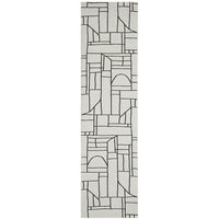 Verona 1428 Cream Black Pattern Abstract Modern Runner Rug - Rugs Of Beauty - 1