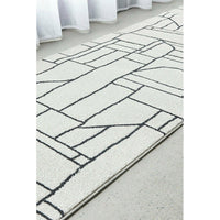 Verona 1428 Cream Black Pattern Abstract Modern Runner Rug - Rugs Of Beauty - 3