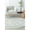 Verona 1429 Off White Grey Tribal Patterned Modern Round Rug - Rugs Of Beauty - 2
