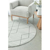 Verona 1429 Off White Grey Tribal Patterned Modern Round Rug - Rugs Of Beauty - 3