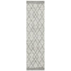 Verona 1429 Off White Grey Tribal Patterned Modern Runner Rug - Rugs Of Beauty - 1