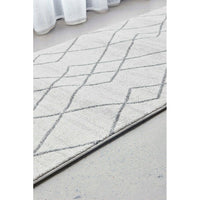 Verona 1429 Off White Grey Tribal Patterned Modern Runner Rug - Rugs Of Beauty - 3