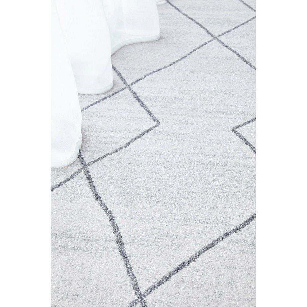 Verona 1429 Off White Grey Tribal Patterned Modern Rug - Rugs Of Beauty - 7