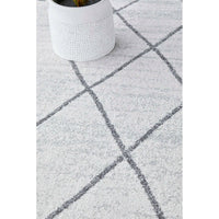 Verona 1429 Off White Grey Tribal Patterned Modern Rug - Rugs Of Beauty - 8