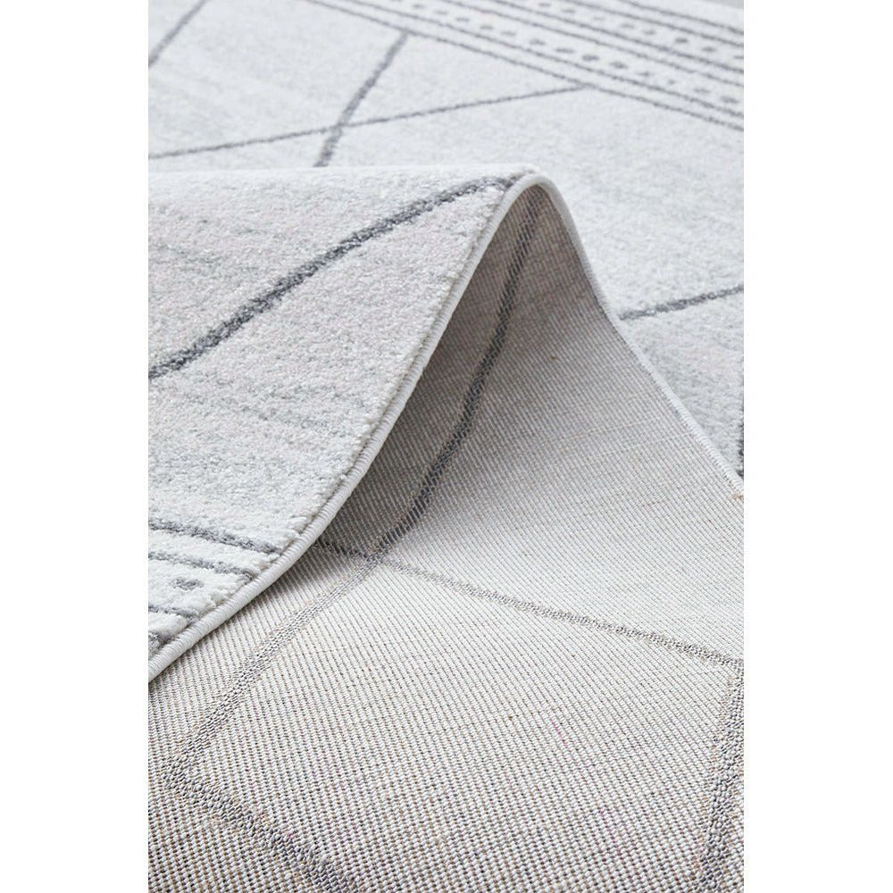 Verona 1429 Off White Grey Tribal Patterned Modern Rug - Rugs Of Beauty - 10