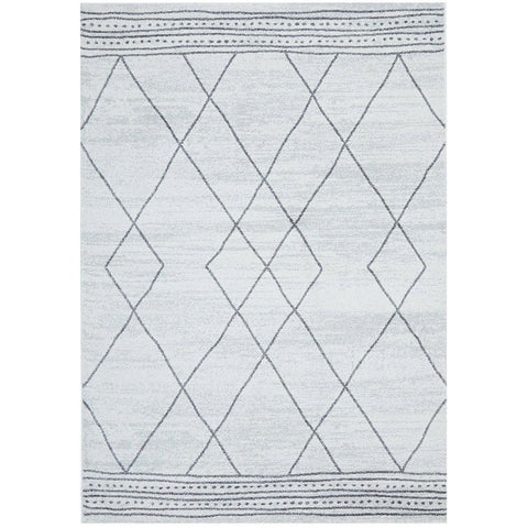 Verona 1429 Off White Grey Tribal Patterned Modern Rug - Rugs Of Beauty - 1