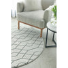 Verona 1430 Cream Grey Geometric Pattern Modern Round Rug - Rugs Of Beauty - 3