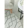 Verona 1430 Cream Grey Geometric Pattern Modern Round Rug - Rugs Of Beauty - 4
