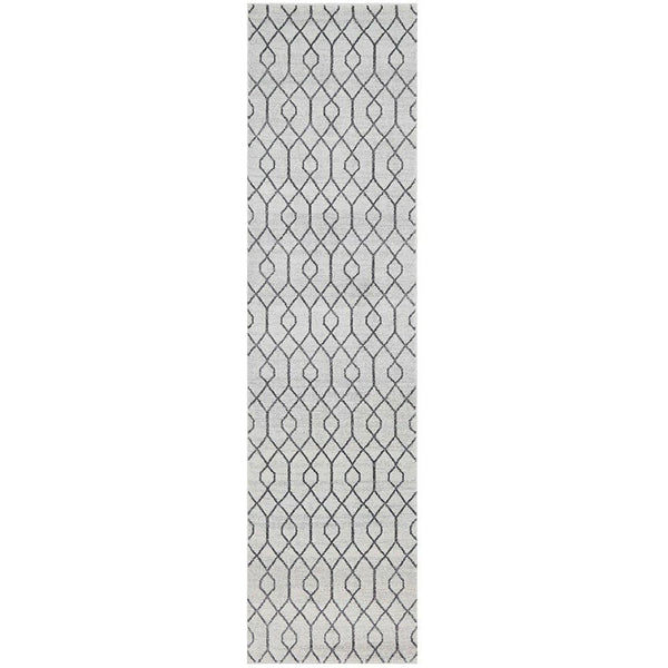 Verona 1430 Cream Grey Geometric Pattern Modern Runner Rug - Rugs Of Beauty - 1