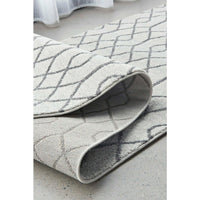Verona 1430 Cream Grey Geometric Pattern Modern Runner Rug - Rugs Of Beauty - 4
