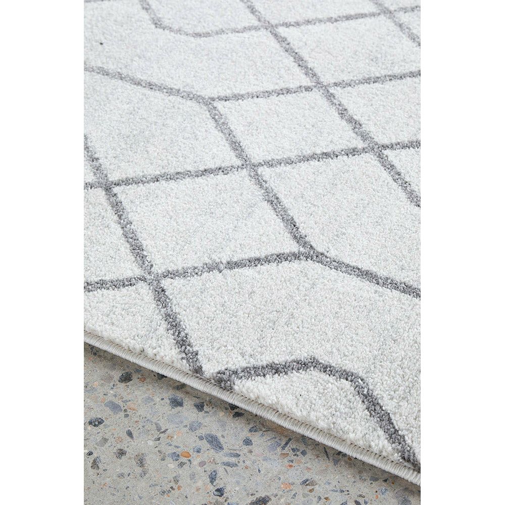 Verona 1430 Cream Grey Geometric Pattern Modern Rug - Rugs Of Beauty - 6