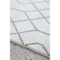 Verona 1430 Cream Grey Geometric Pattern Modern Rug - Rugs Of Beauty - 6