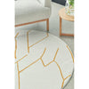 Verona 1431 Gold Modern Round Rug - Rugs Of Beauty - 3