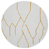 Verona 1431 Gold Modern Round Rug - Rugs Of Beauty - 1