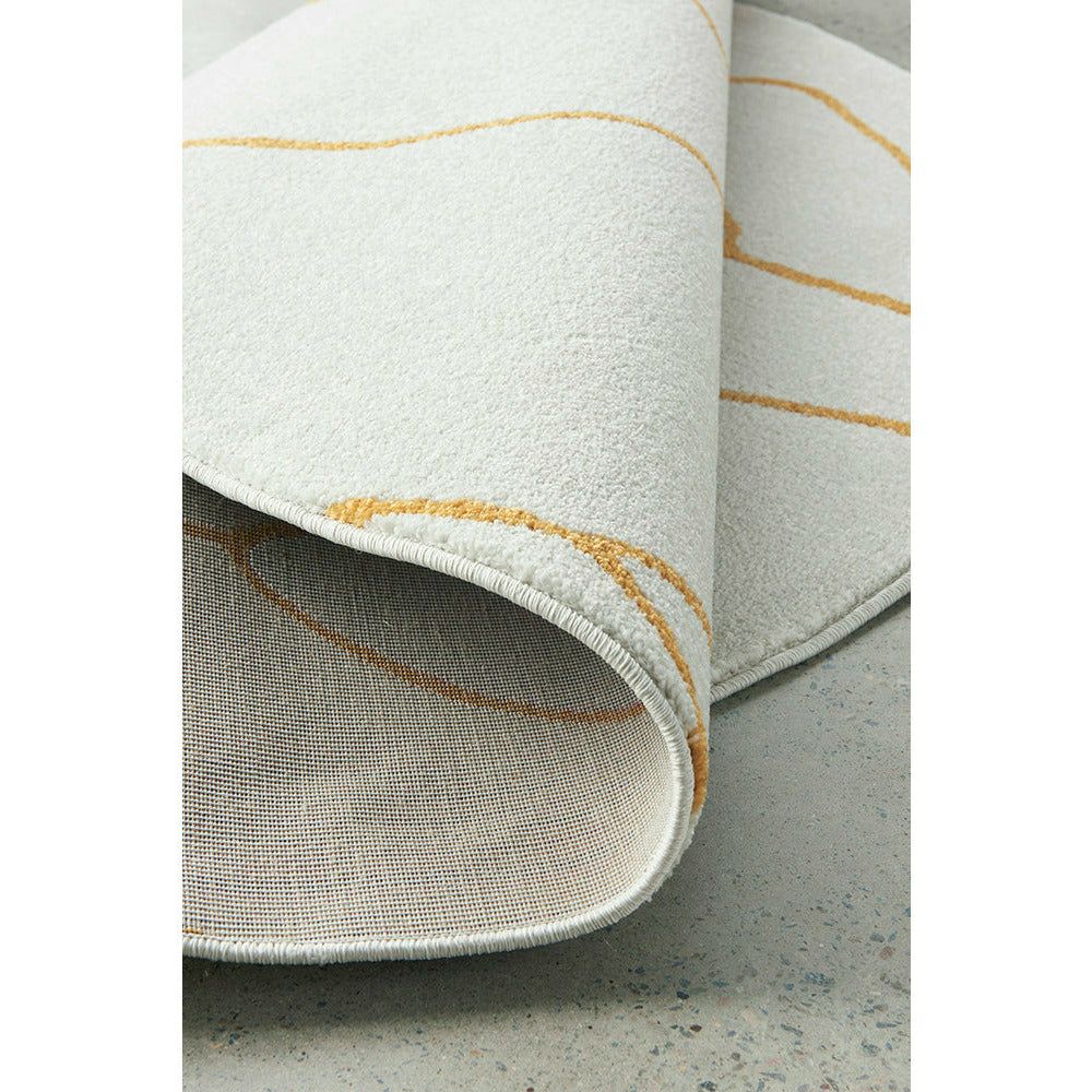 Verona 1431 Gold Modern Round Rug - Rugs Of Beauty - 7