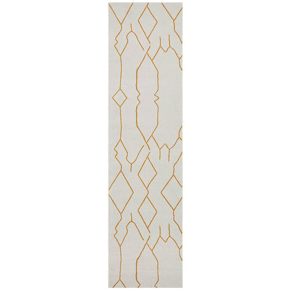 Verona 1431 Gold Modern Runner Rug - Rugs Of Beauty - 1