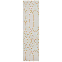 Verona 1431 Gold Modern Runner Rug - Rugs Of Beauty - 1