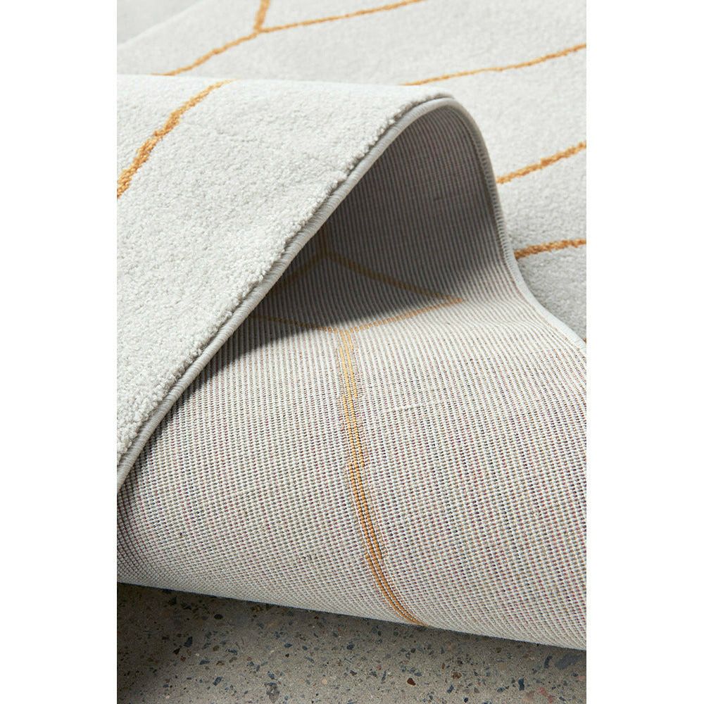 Verona 1431 Gold Modern Runner Rug - Rugs Of Beauty - 5