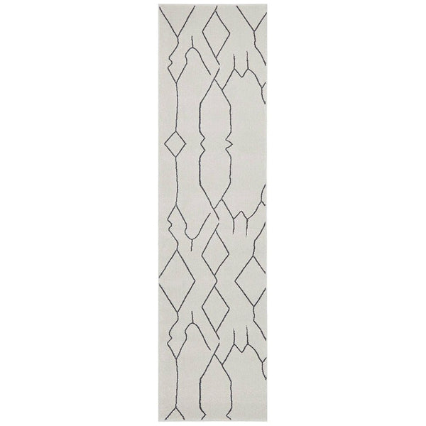 Verona 1432 Grey Modern Runner Rug - Rugs Of Beauty - 1