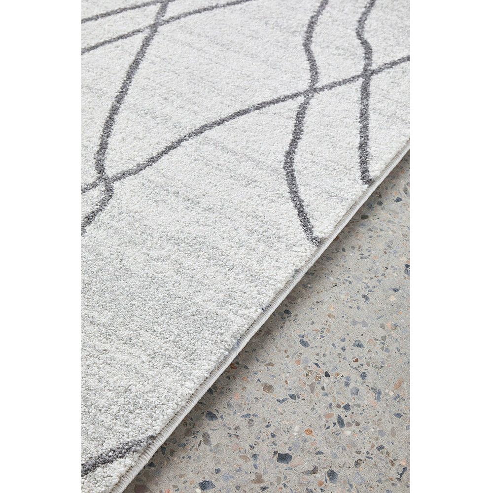 Verona 1433 Cream Grey Geometric Pattern Modern Rug - Rugs Of Beauty - 6