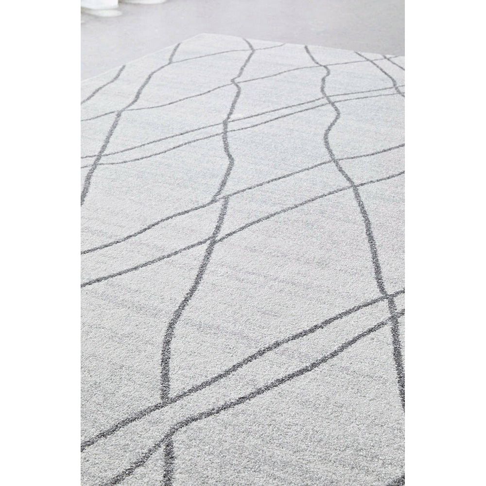 Verona 1433 Cream Grey Geometric Pattern Modern Rug - Rugs Of Beauty - 8