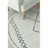 Verona 1434 Cream Grey Diamond Pattern Modern Round Rug - Rugs Of Beauty - 4