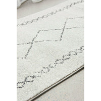 Verona 1434 Cream Grey Diamond Pattern Modern Runner Rug - Rugs Of Beauty - 3