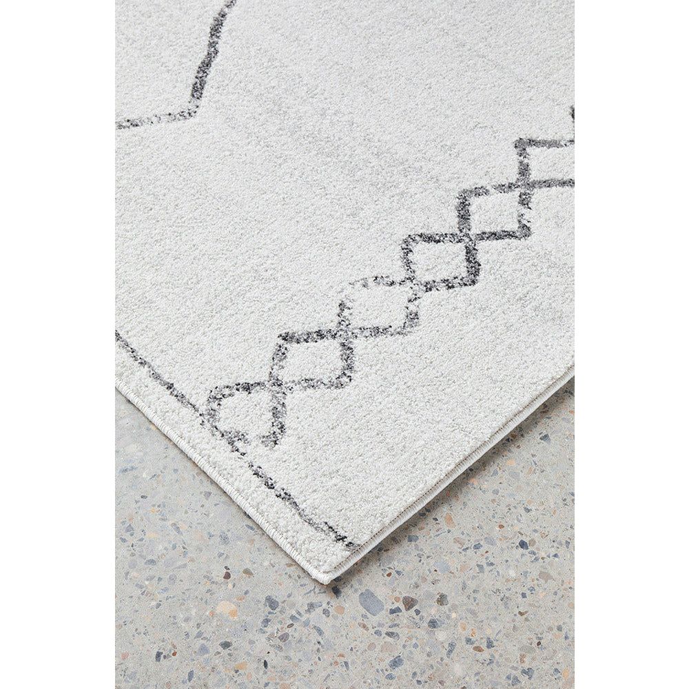 Verona 1434 Cream Grey Diamond Pattern Modern Rug - Rugs Of Beauty - 5