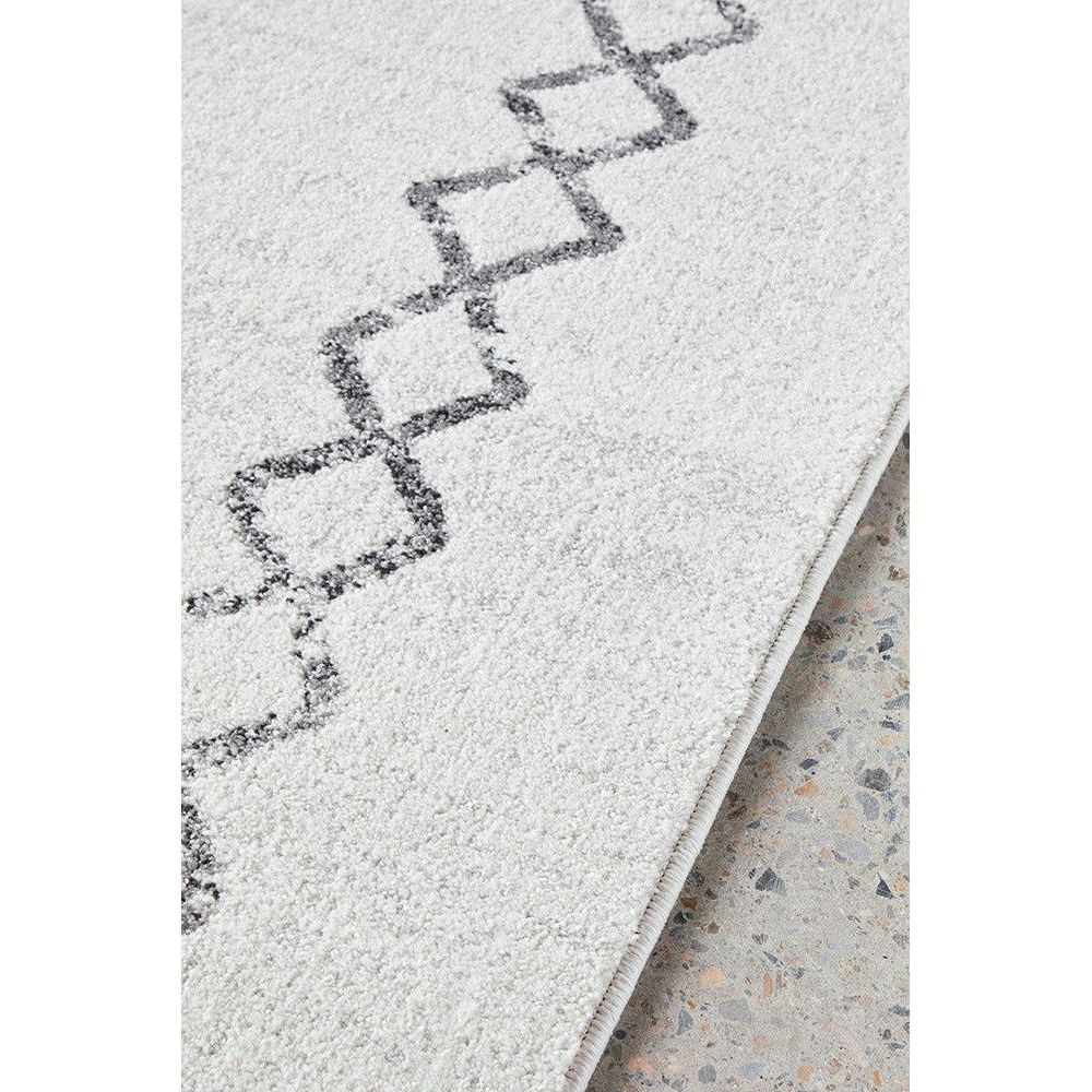 Verona 1434 Cream Grey Diamond Pattern Modern Rug - Rugs Of Beauty - 6