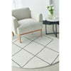 Verona 1435 Cream Grey Diamond Pattern Modern Round Rug - Rugs Of Beauty - 2