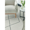 Verona 1435 Cream Grey Diamond Pattern Modern Round Rug - Rugs Of Beauty - 3