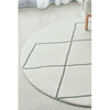 Verona 1435 Cream Grey Diamond Pattern Modern Round Rug - Rugs Of Beauty - 5