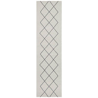 Verona 1435 Cream Grey Diamond Pattern Modern Runner Rug - Rugs Of Beauty - 1