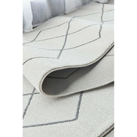 Verona 1435 Cream Grey Diamond Pattern Modern Runner Rug - Rugs Of Beauty - 4