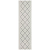 Verona 1435 Cream Grey Diamond Pattern Modern Runner Rug - Rugs Of Beauty - 1