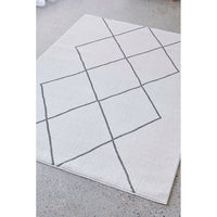 Verona 1435 Cream Grey Diamond Pattern Modern Rug - Rugs Of Beauty - 3
