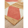Haba 725 Coral Natural Modern Jute Cotton Rug - Rugs Of Beauty - 6