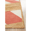 Haba 725 Coral Natural Modern Jute Cotton Rug - Rugs Of Beauty - 7