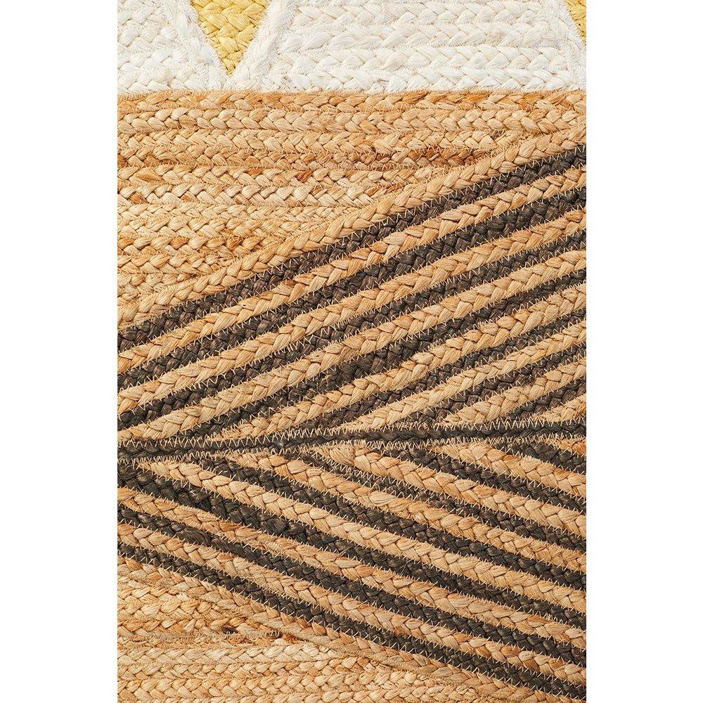 Haba 735 Yellow Natural Modern Jute Rug - Rugs Of Beauty - 3